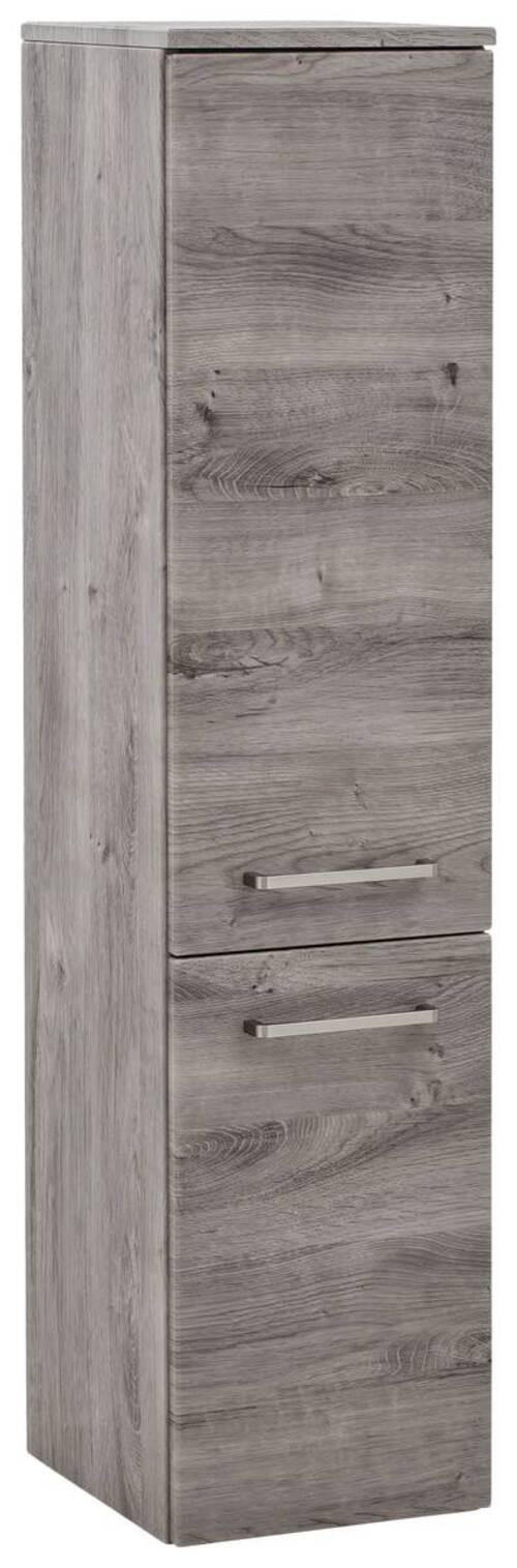 MIDISCHRANK  - Edelstahlfarben/Eichefarben, KONVENTIONELL, Holzwerkstoff/Kunststoff (30cm) - Held