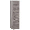 MIDISCHRANK  - Edelstahlfarben/Eichefarben, KONVENTIONELL, Holzwerkstoff/Kunststoff (30cm) - Held