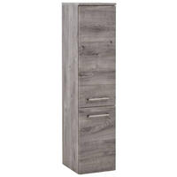 MIDISCHRANK  - Edelstahlfarben/Eichefarben, KONVENTIONELL, Holzwerkstoff/Kunststoff (30cm) - Held
