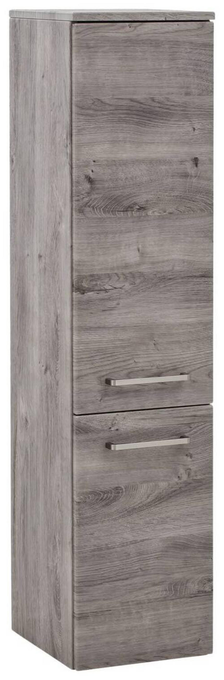 MIDISCHRANK  - Edelstahlfarben/Eichefarben, KONVENTIONELL, Holzwerkstoff/Kunststoff (30cm) - Held
