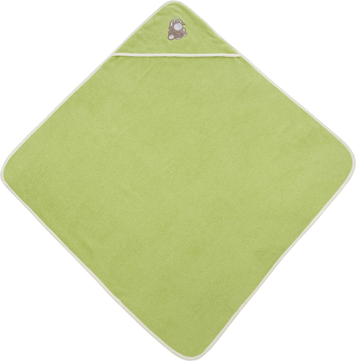 OSUŠKA S KAPUCÍ - zelená, Basics, textil (100/100cm) - My Baby Lou