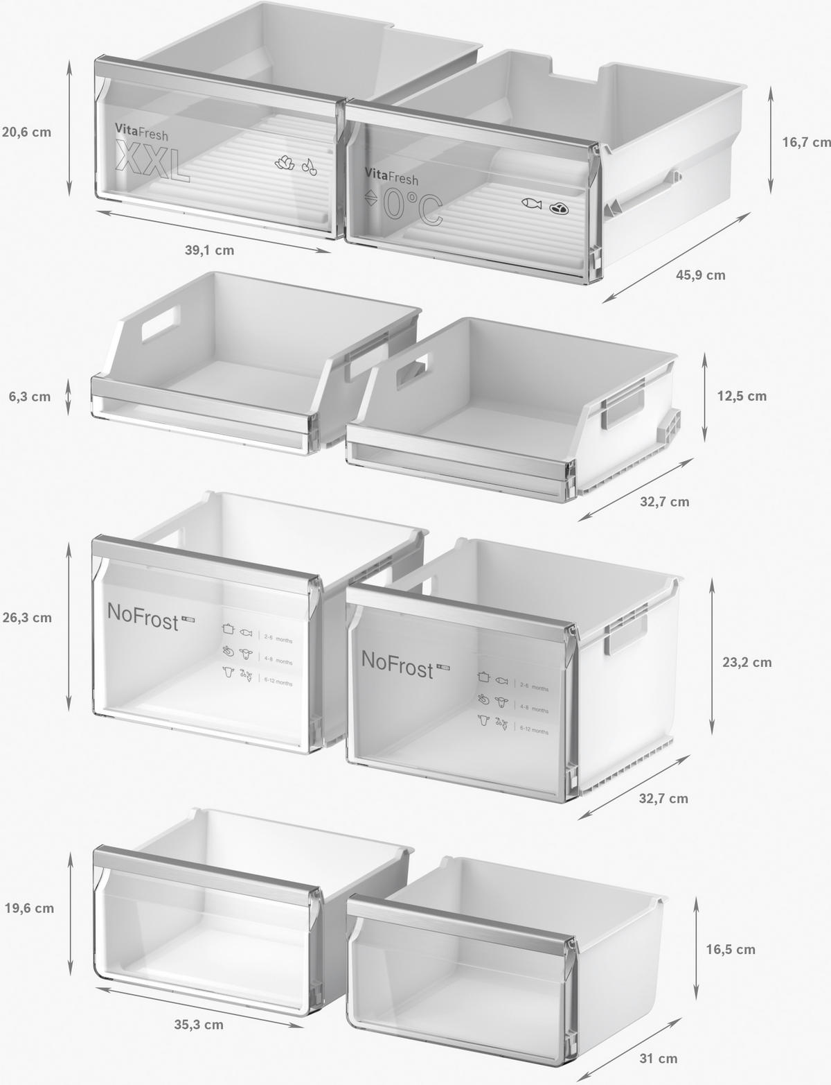 FRENCH-DOOR 90,5/183/73,1 cm KFI96AXEA  - Schwarz, Basics, Metall (90,5/183/73,1cm) - Bosch