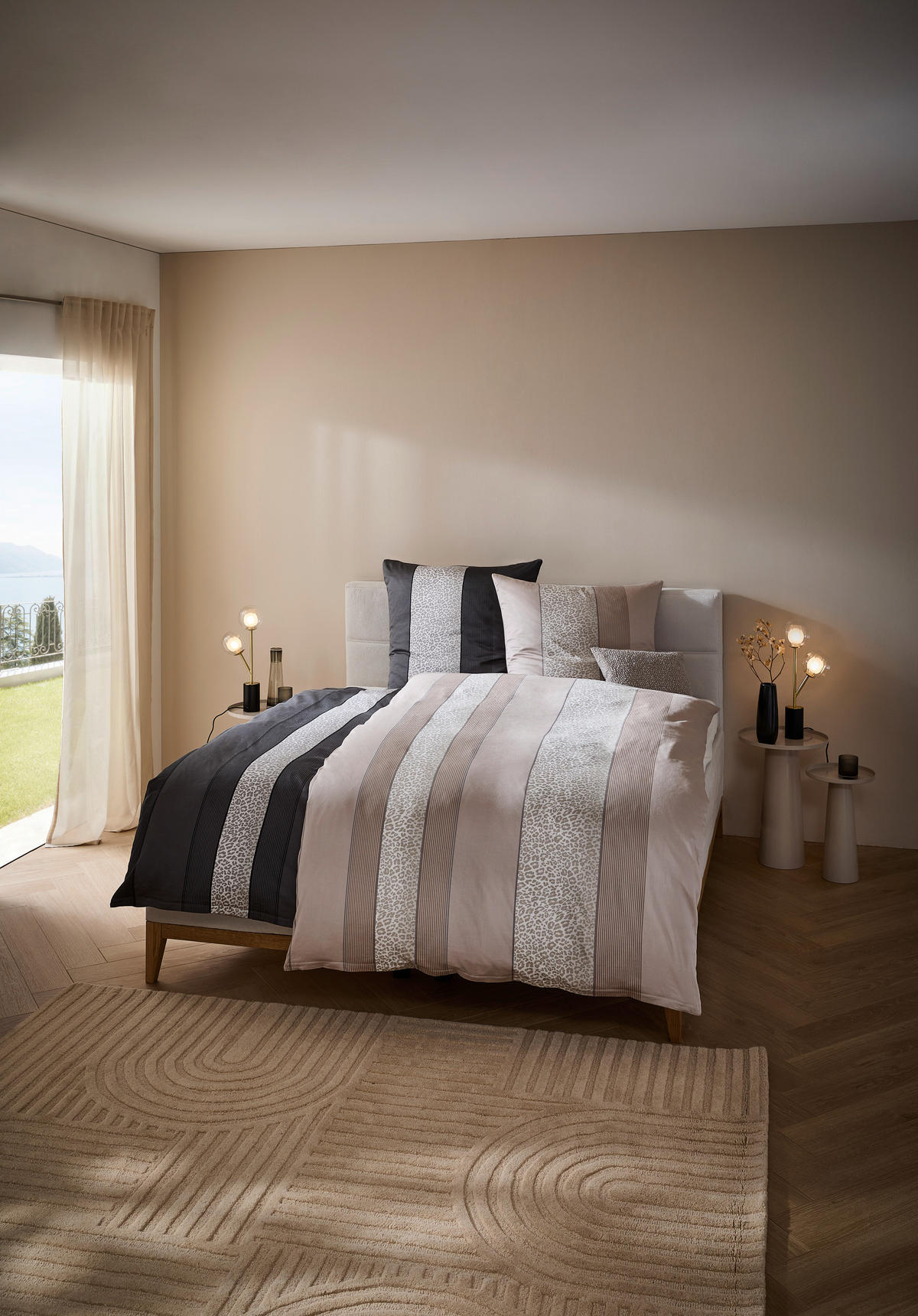 BETTWÄSCHE Satin 200/200 cm  - Anthrazit, Textil (200/200cm) - Dieter Knoll