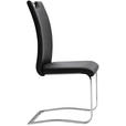 SCHWINGSTUHL  in Lederlook  - Schwarz, Design, Textil/Metall (43/100/57cm) - Carryhome