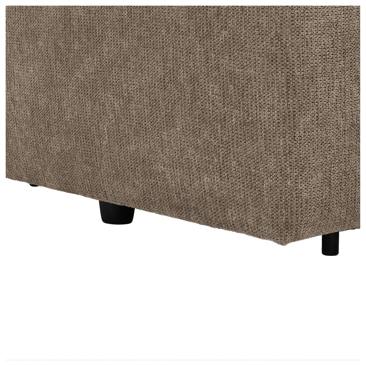 SCHLAFSOFA in Webstoff Taupe  - Taupe/Schwarz, KONVENTIONELL, Kunststoff/Textil (198/84/96cm) - Carryhome