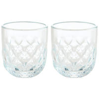 KAFFEEGLAS GOCCE 2 220 ml 2-teilig  - Klar, Design, Glas (7,6/8,2/7,6cm) - Leonardo