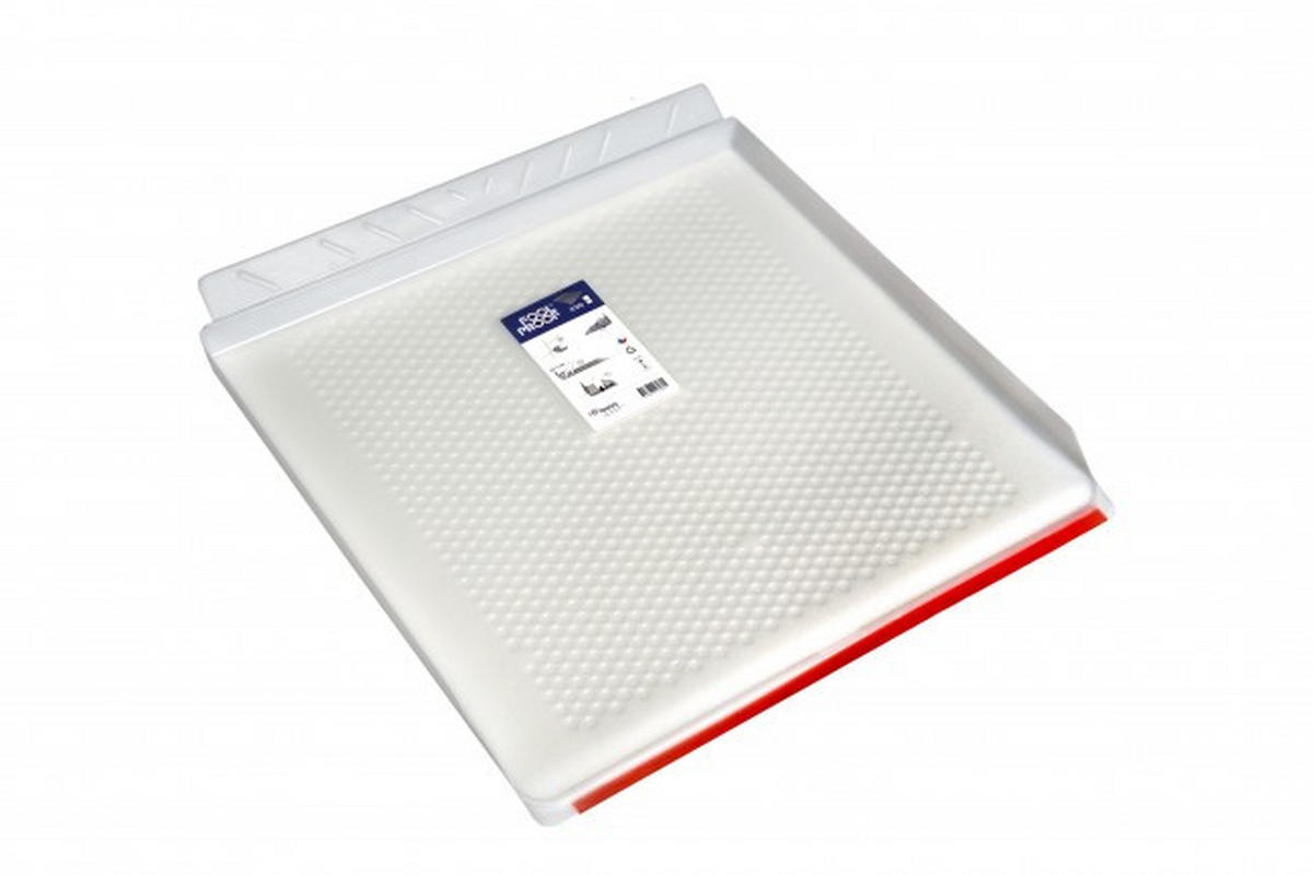 LÄCKAGESKYDD - vit/transparent, plast (60/50cm)