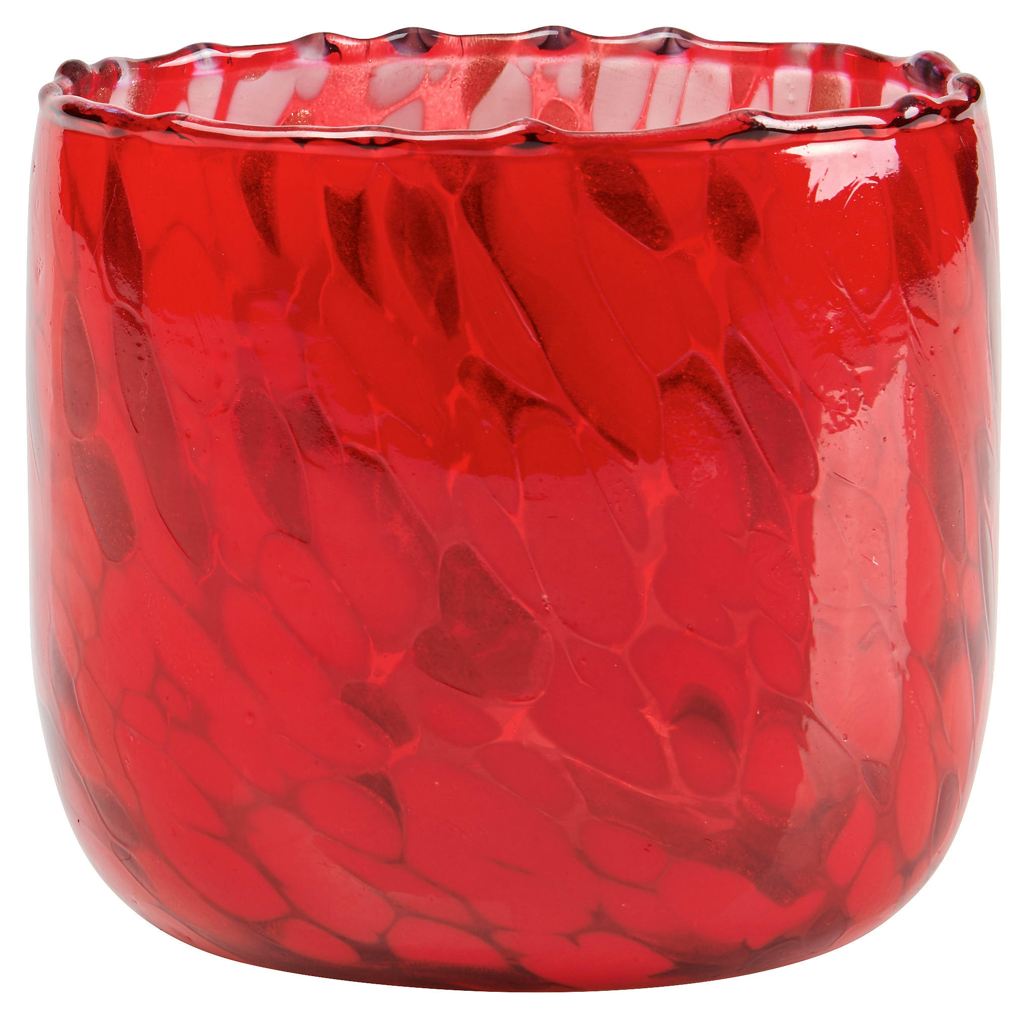WINDLICHT - Rot, KONVENTIONELL, Glas (15cm)