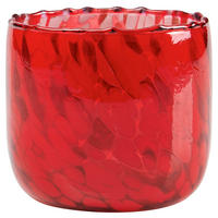 WINDLICHT - Rot, KONVENTIONELL, Glas (15cm)
