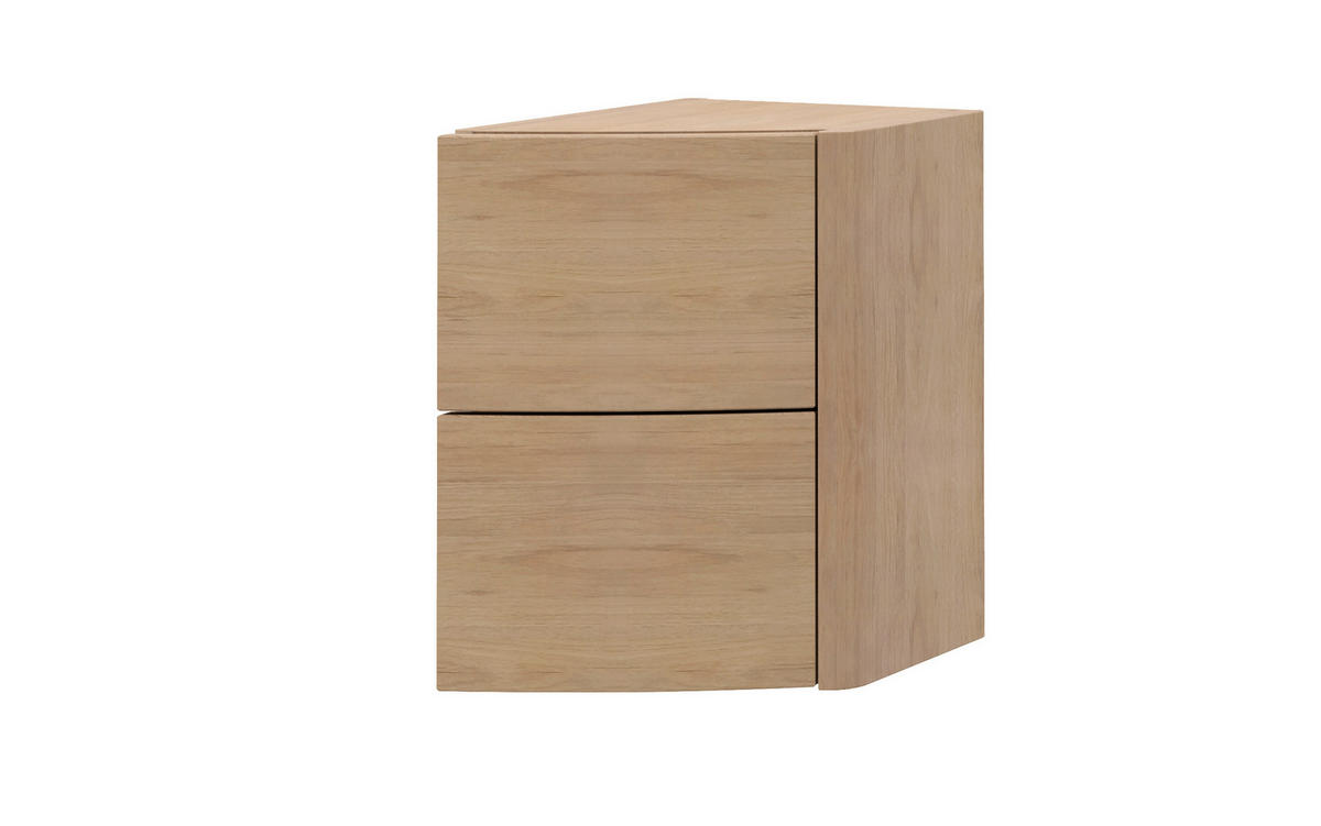 OLDALSZEKRÉNY 29/45/43 cm  - tölgyfa színű, Basics, faalapú anyag (29/45/43cm) - Welnova