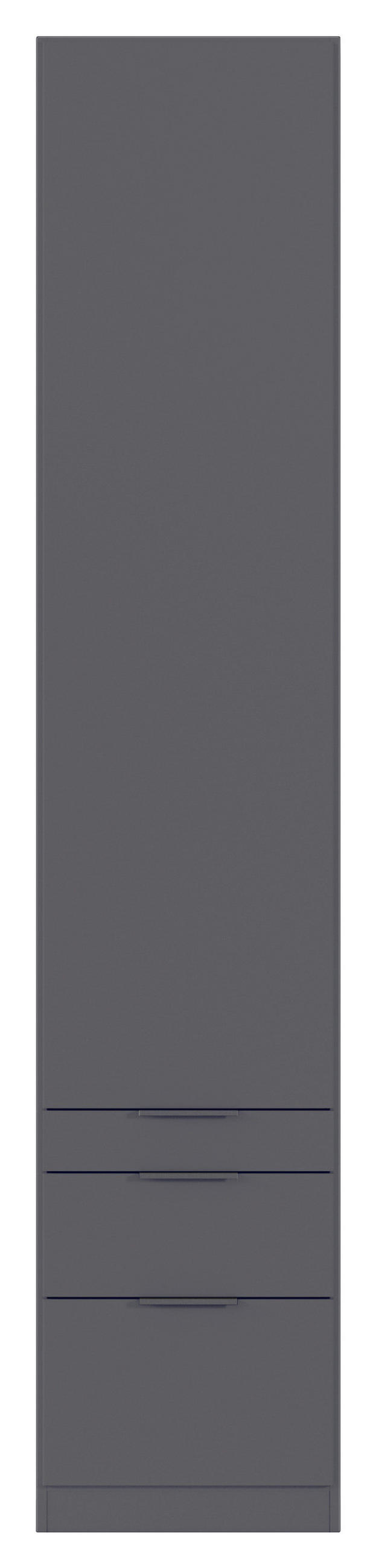 DREHTÜRENSCHRANK 47/229/54 cm,  in Grau, 1-türig  - Grau, MODERN, Holzwerkstoff (47/229/54cm) - Rauch Möbel