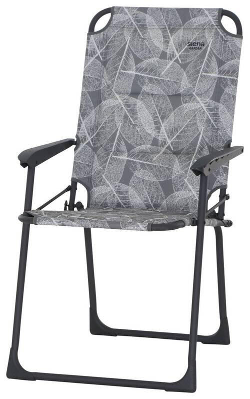 CAMPINGSESSEL - Anthrazit/Grau, KONVENTIONELL, Textil/Metall (55/99/73cm) - Siena Garden
