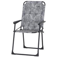CAMPINGSESSEL - Anthrazit/Grau, KONVENTIONELL, Textil/Metall (55/99/73cm) - Siena Garden