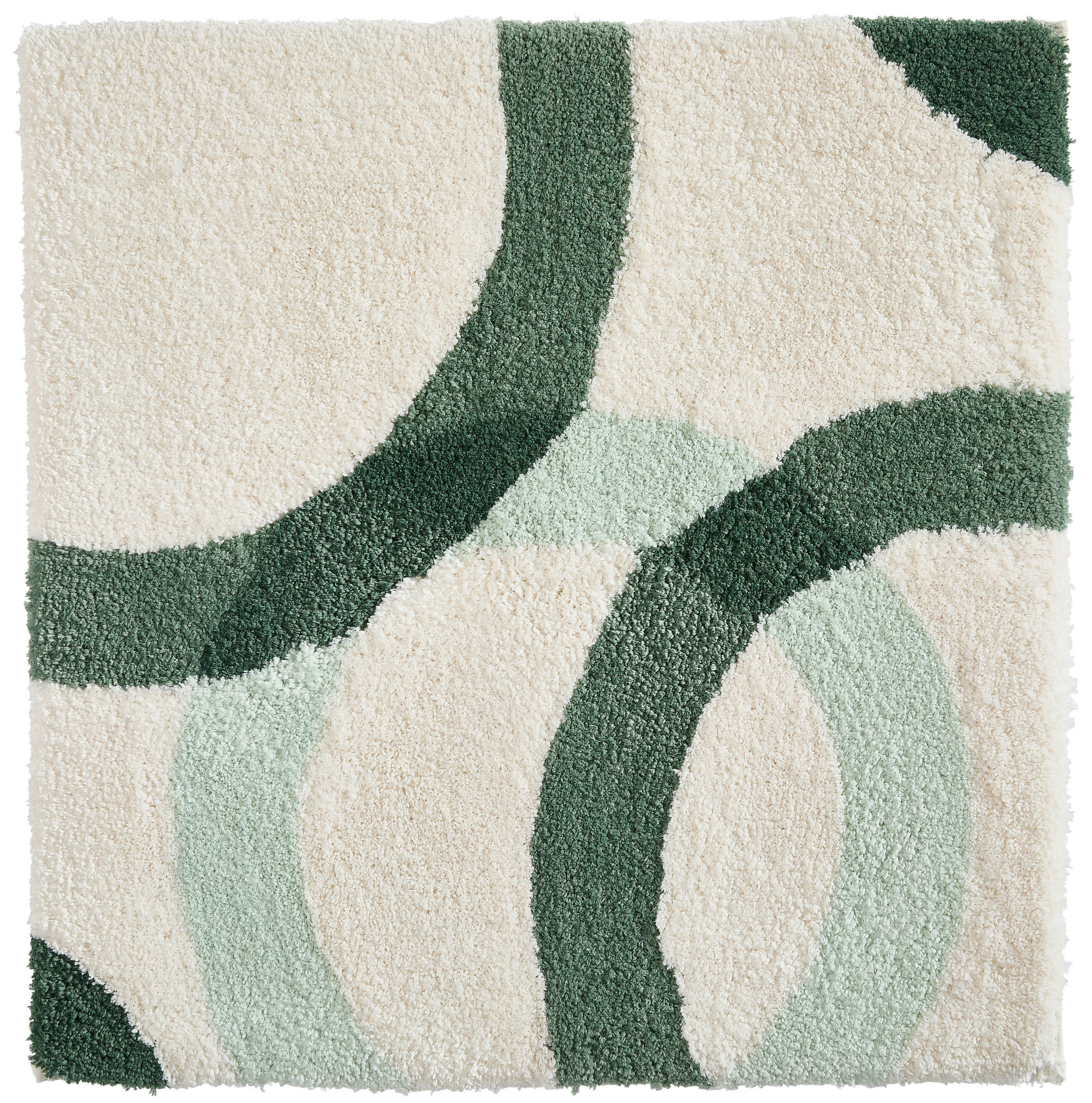 BADEMATTE Grün 60/60 cm  - Grün, Basics, Kunststoff/Textil (60/60cm) - Esposa