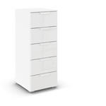 KOMMODE  in 40/100/42 cm  - Weiß, Design, Glas/Holzwerkstoff (40/100/42cm) - Xora