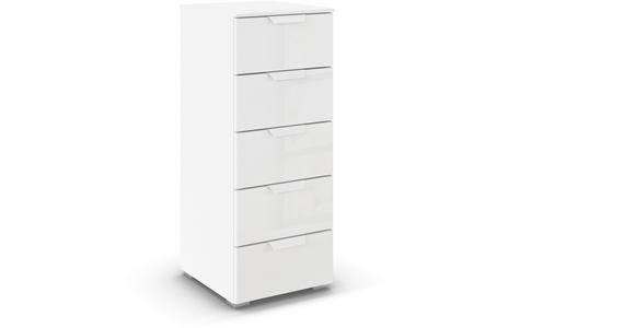 KOMMODE  in 40/100/42 cm  - Weiß, Design, Glas/Holzwerkstoff (40/100/42cm) - Carryhome