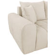 ECKSOFA Beige Velours  - Beige/Schwarz, KONVENTIONELL, Kunststoff/Textil (298/168cm) - Carryhome