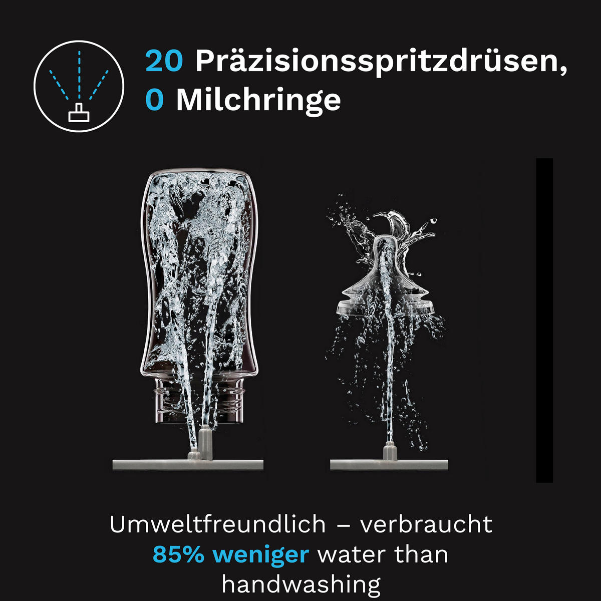 DAMPFSTERILISATOR Bottle Washer Pro  - Transparent/Schwarz, Basics, Kunststoff (25/40/47.5cm) - Baby Brezza