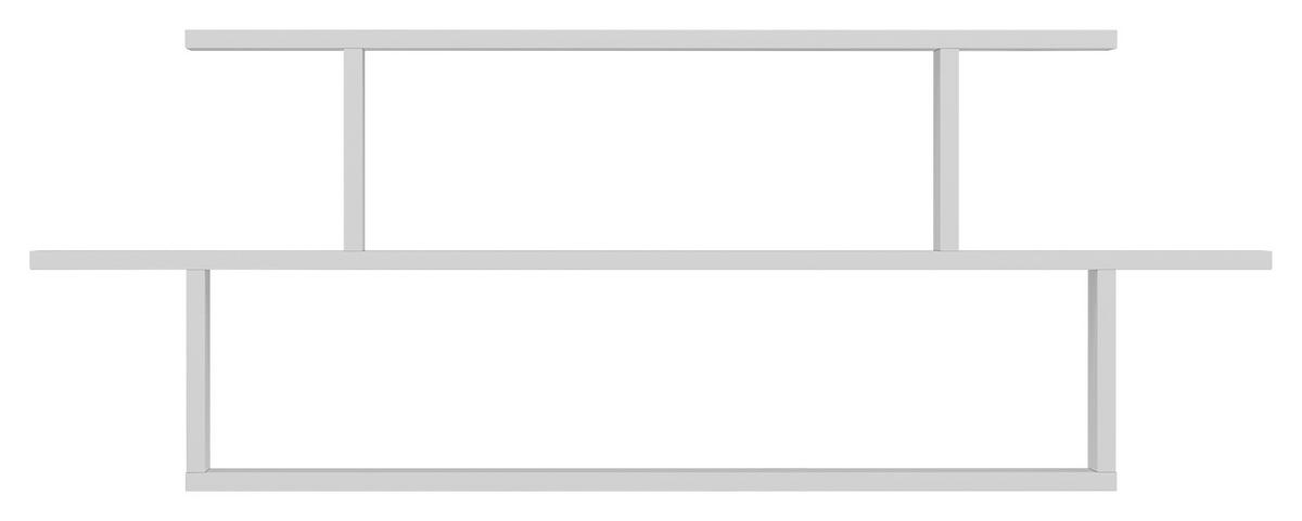 WANDREGAL Weiß  - Weiß, Design, Holzwerkstoff (120/44,6/14,6cm) - MID.YOU