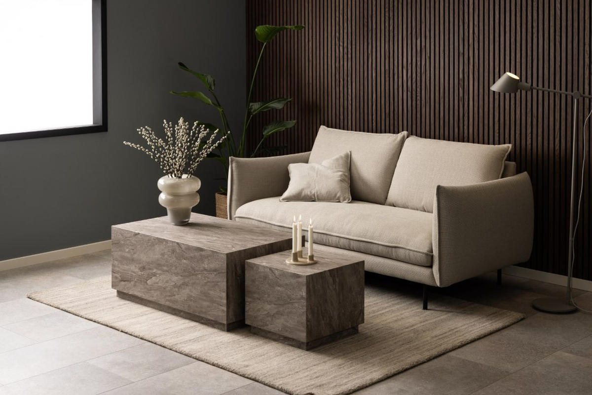 SOFFBORD SET i trämaterial 100/44/60/44/42/38 cm  - grå, Design, trämaterial (100/44/60/44/42/38cm) - Best Price