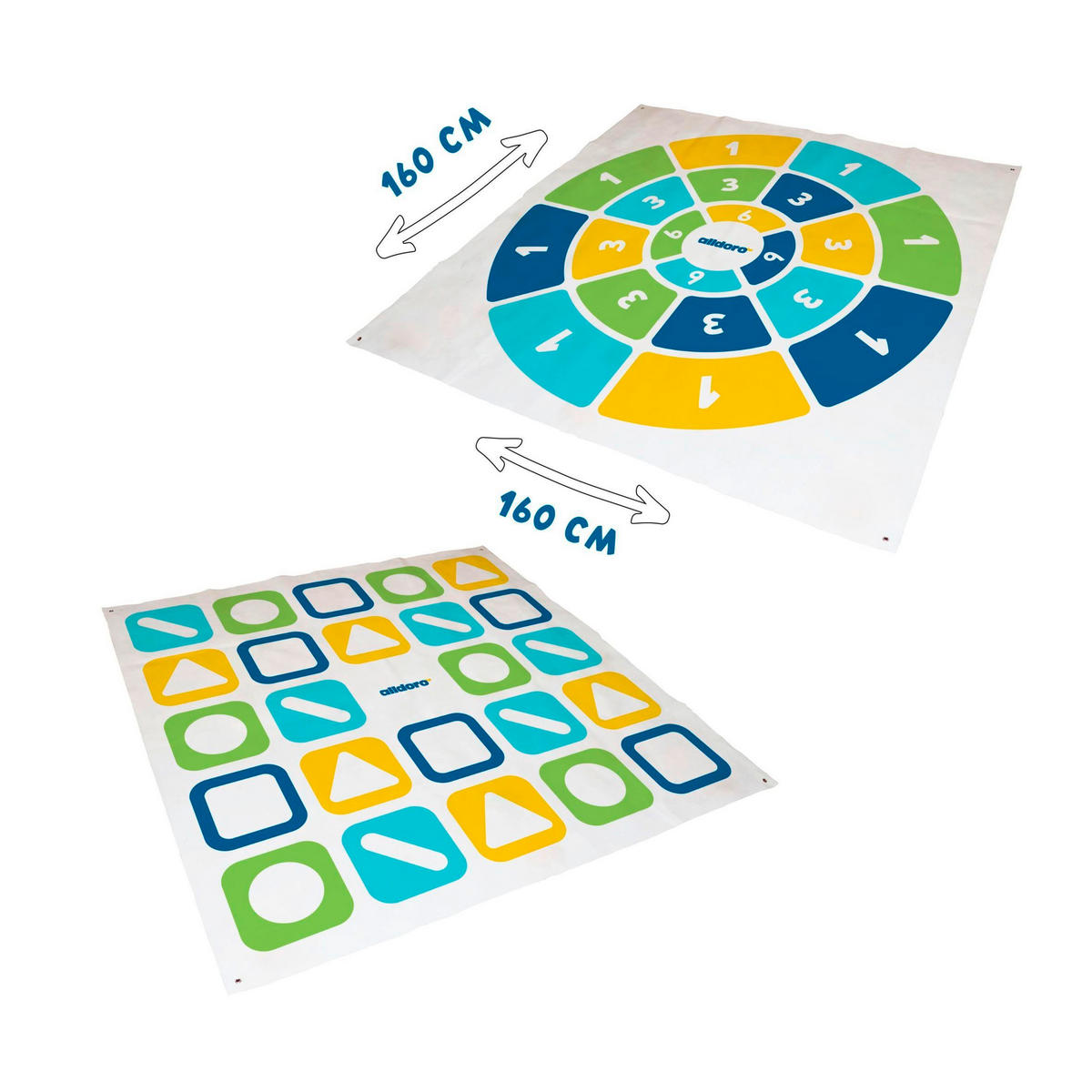 OUTDOORSPIEL XXL Kick & Darts  - Multicolor, Basics, Kunststoff/Textil (160/160cm) - alldoro