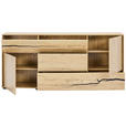 SIDEBOARD  200/89/40 cm 2 Schublade(n)  - Eichefarben/Schwarz, KONVENTIONELL, Holzwerkstoff (200/89/40cm) - Xora