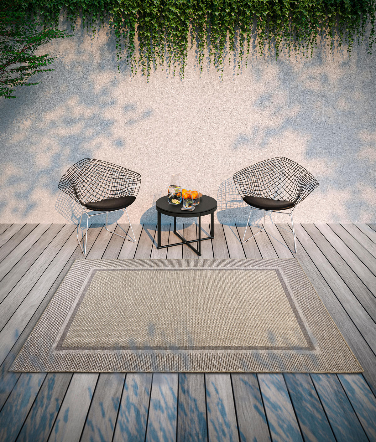 OUTDOORTEPPICH  für Terrasse und Balkon 155/230 cm Kollektion 1836 Hellbraun  - Hellbraun, Design, Kunststoff (155/230cm) - Villeroy & Boch