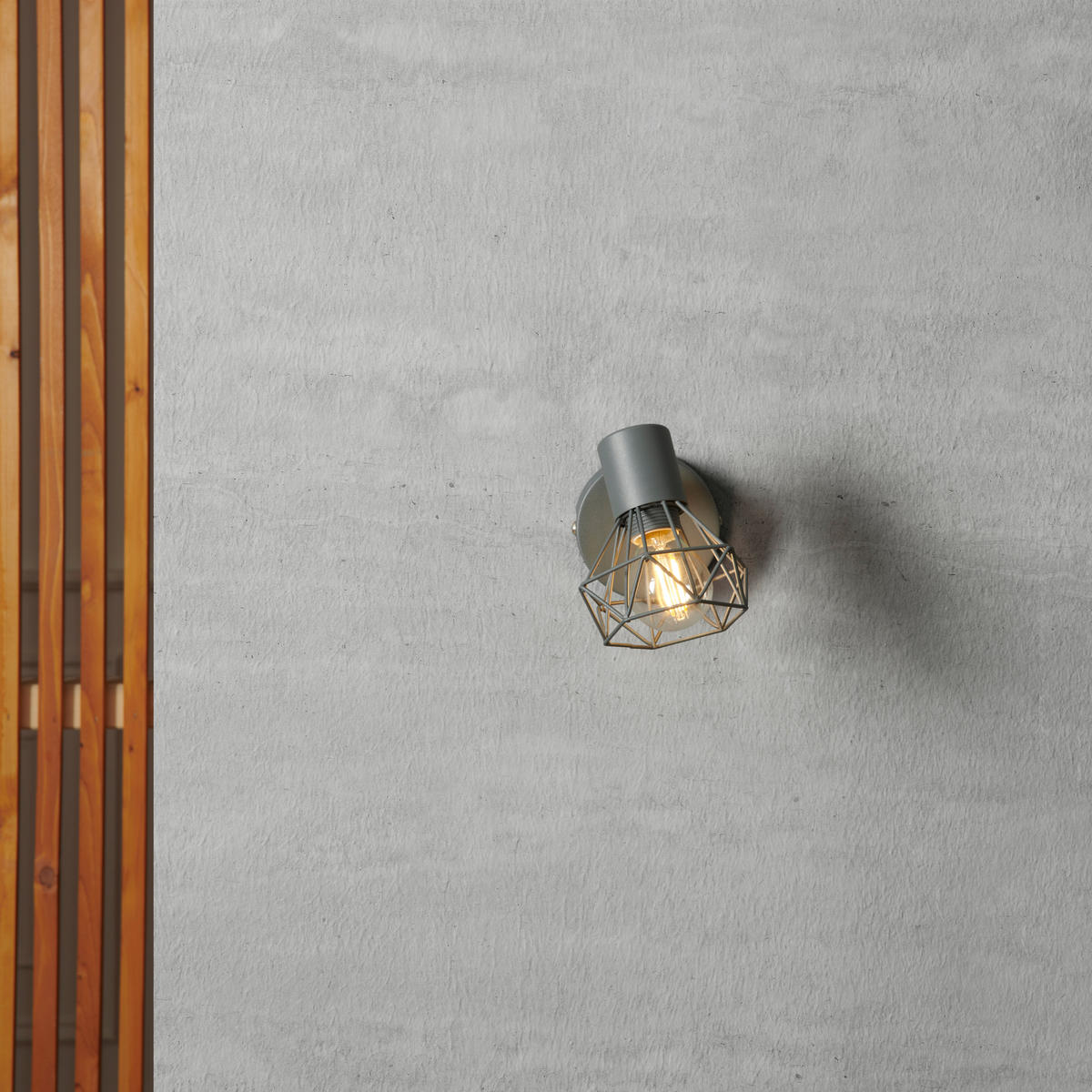 BODOVÉ SVÍTIDLO, 40 W/E14, 8/13,5 cm - šedá, Lifestyle, kov (8/13,5cm) - Marama