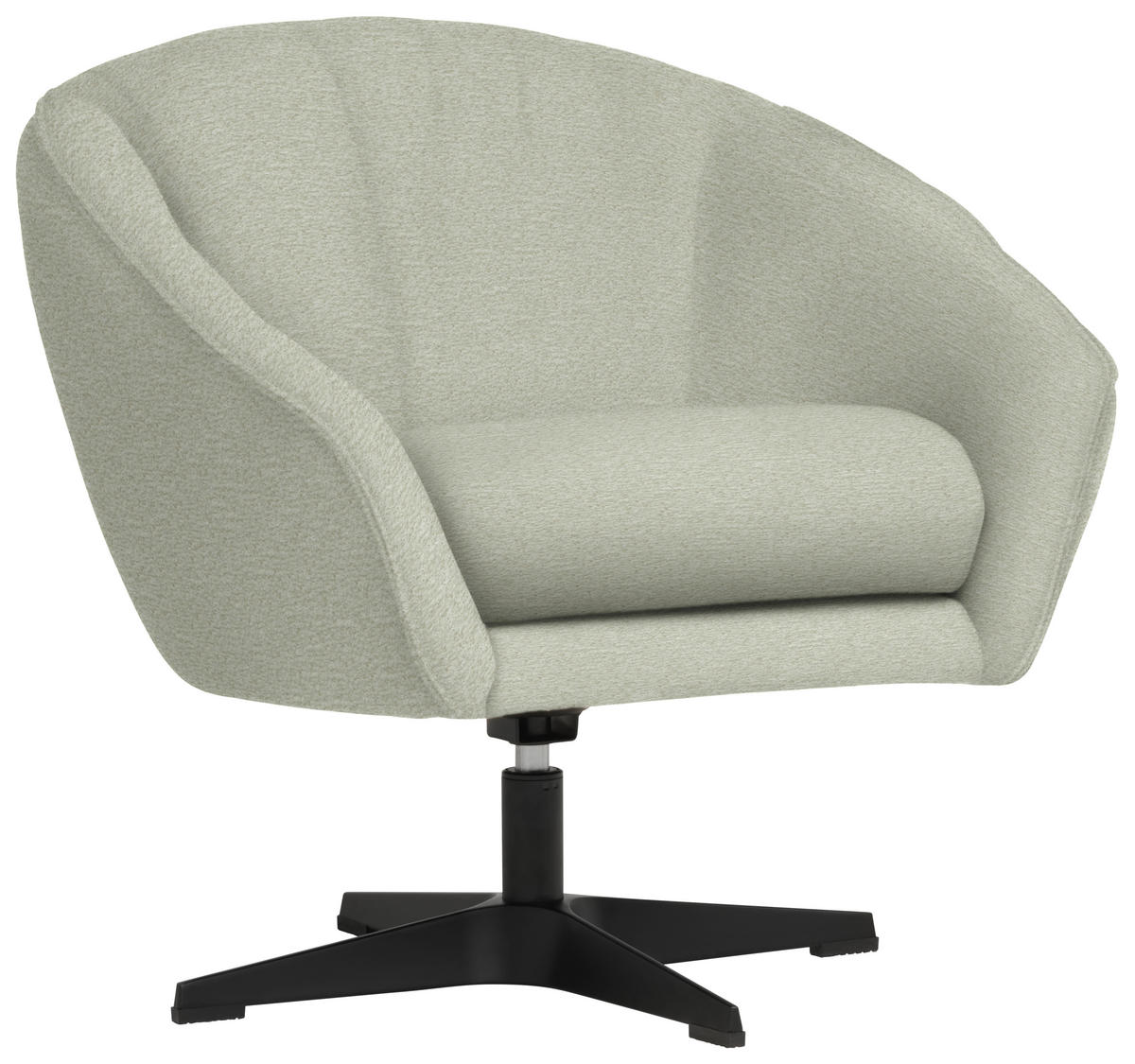 SESSEL in Chenille Sandfarben  - Sandfarben/Schwarz, Design, Textil/Metall (80/78/80cm) - Stylife