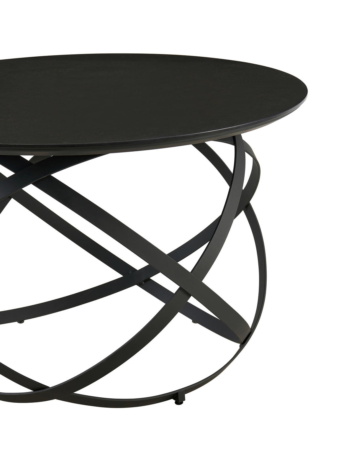 COUCHTISCH in Metall, Keramik 70/70/45 cm  - Schwarz, Design, Keramik/Metall (70/70/45cm) - Livetastic