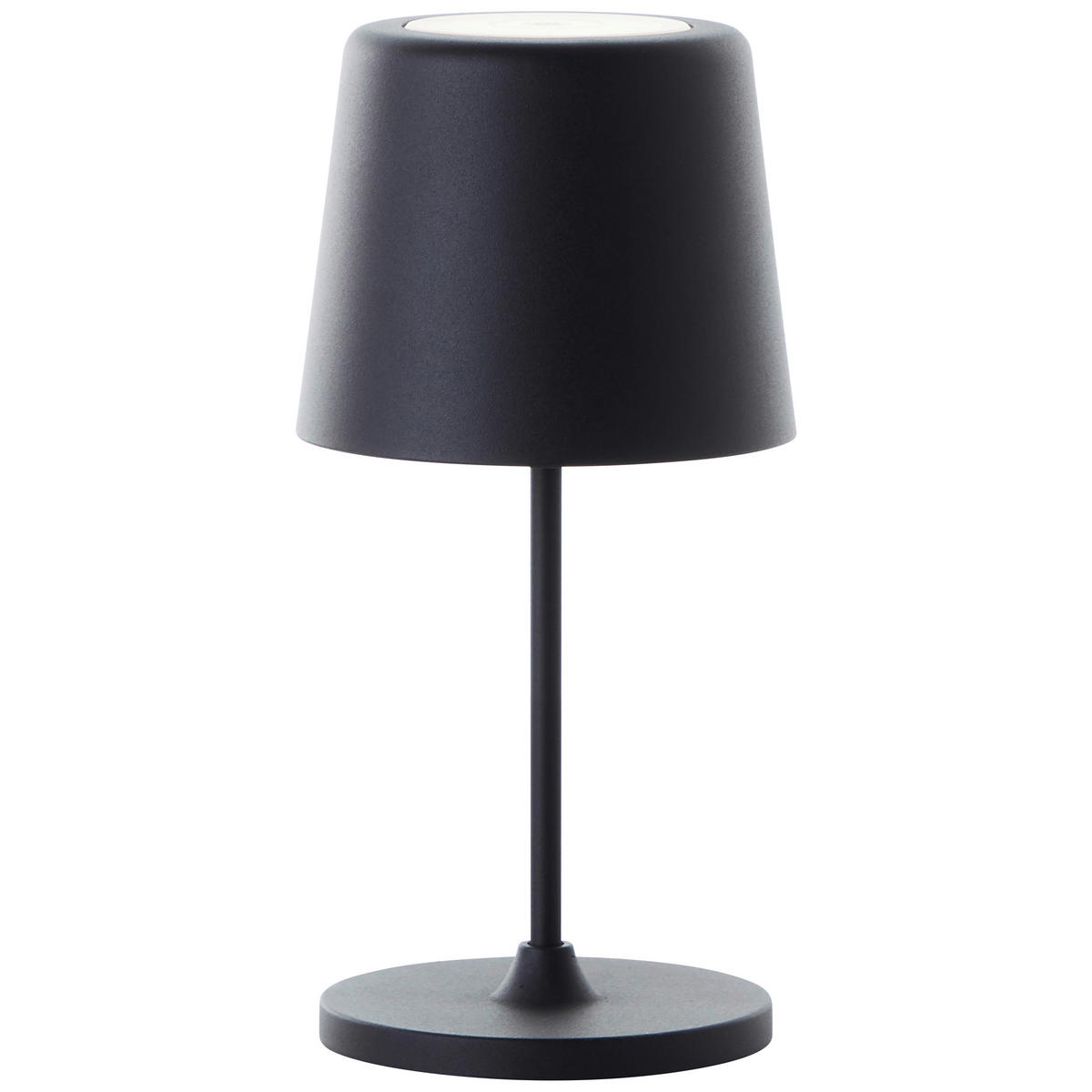AKKU-TISCHLEUCHTE Kaami 10/37 cm   - Schwarz, Basics, Kunststoff/Metall (10/37cm) - Brilliant