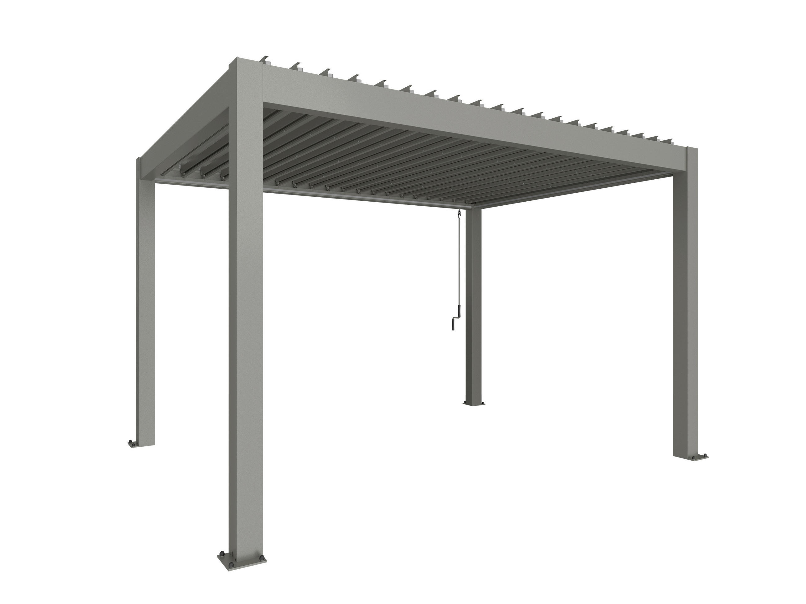 PAVILLON - Grau, Design, Metall (404,5/264/312cm) - Biohort