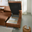 ECKSOFA Terracotta Flachgewebe  inkl. Bettkasten, Schlaffunktion, Rücken echt, Kopfstütze, Liegefläche im Originalstoff  - Buchefarben/Terracotta, KONVENTIONELL, Holz/Textil (241/166cm) - Carryhome