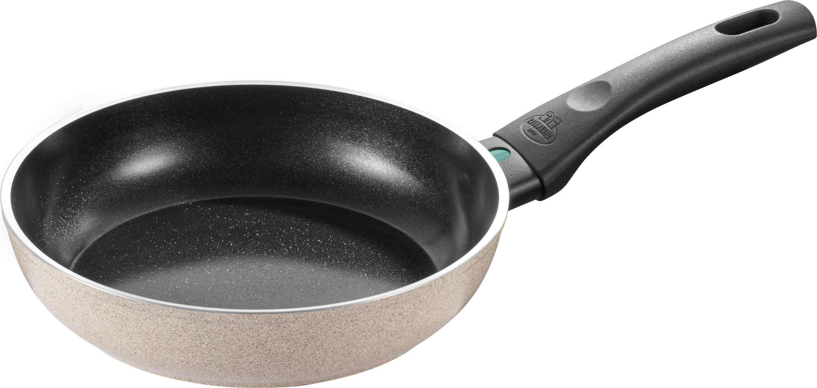 BRATPFANNE LEDRO Keramikbeschichtung 20 cm  - Beige/Schwarz, Basics, Metall (20cm) - Ballarini