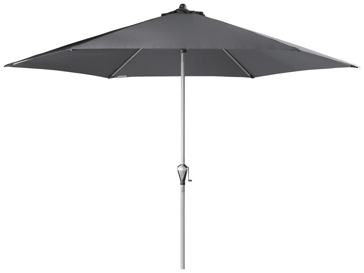 SONNENSCHIRM 320 cm Anthrazit  - Anthrazit/Silberfarben, Basics, Textil/Metall (320cm) - Doppler