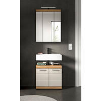 BADEZIMMER 2-teilig  in 60 cm  - Schwarz, MODERN, Glas/Holzwerkstoff (60cm) - MID.YOU