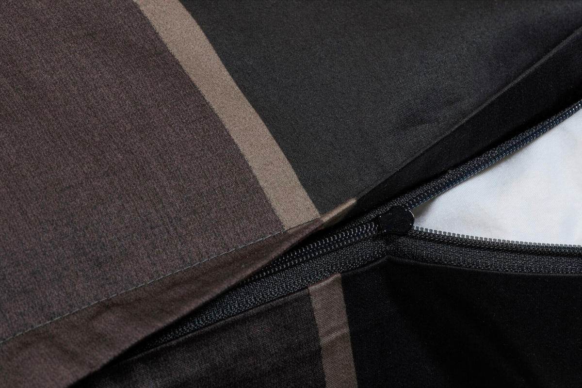 BETTWÄSCHE 3-teilig JOOP! STRIPES Jersey 200/200 cm  - Schwarz, Basics, Textil (200/200cm) - Joop!