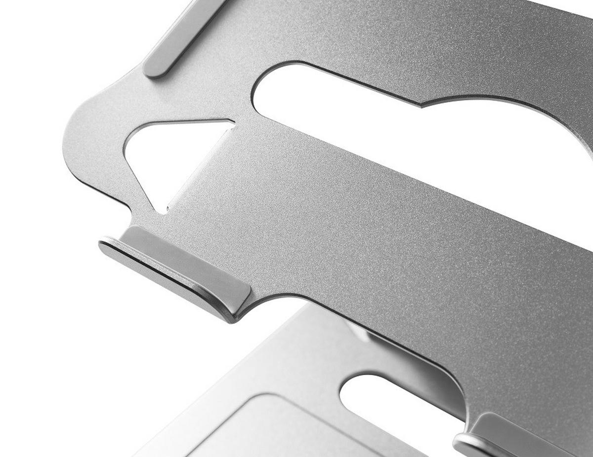 LAPTOP-HALTERUNG Metall Alufarben  - Alufarben, Design, Metall (26,5/16/23cm) - Boxxx