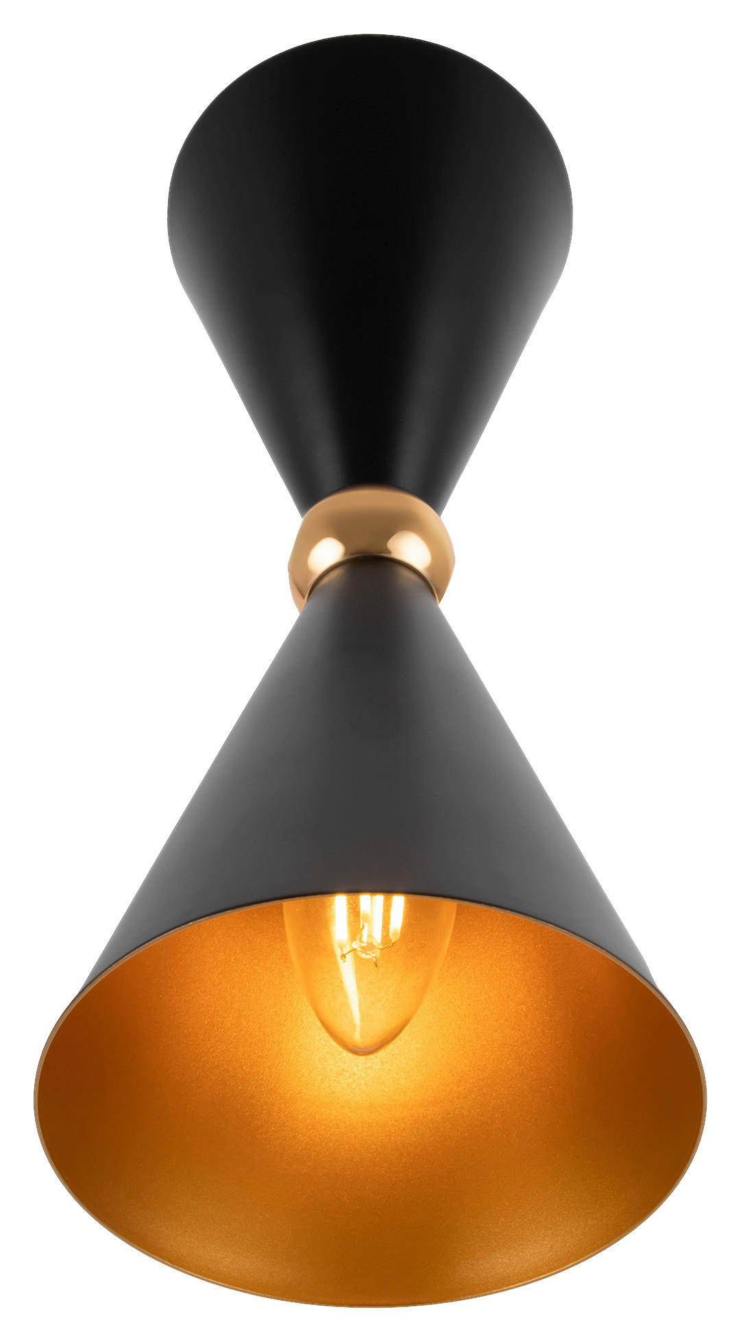 WANDLEUCHTE - Goldfarben/Schwarz, Trend, Metall (18/32/32cm) - MAYTONI