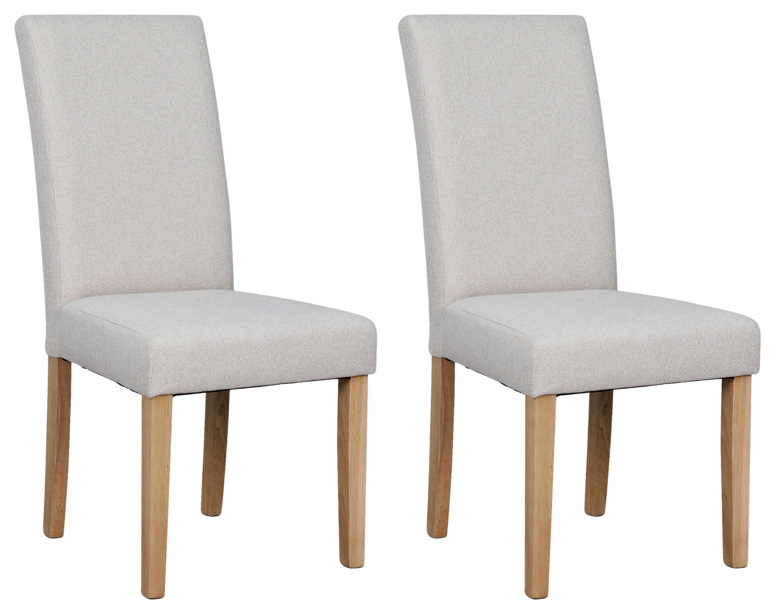 STUHL-SET - Taupe/Braun, MODERN, Holz/Textil (47/99,5/60cm) - MID.YOU