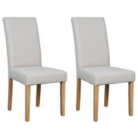 STUHL-SET - Taupe/Braun, MODERN, Holz/Textil (47/99,5/60cm) - MID.YOU