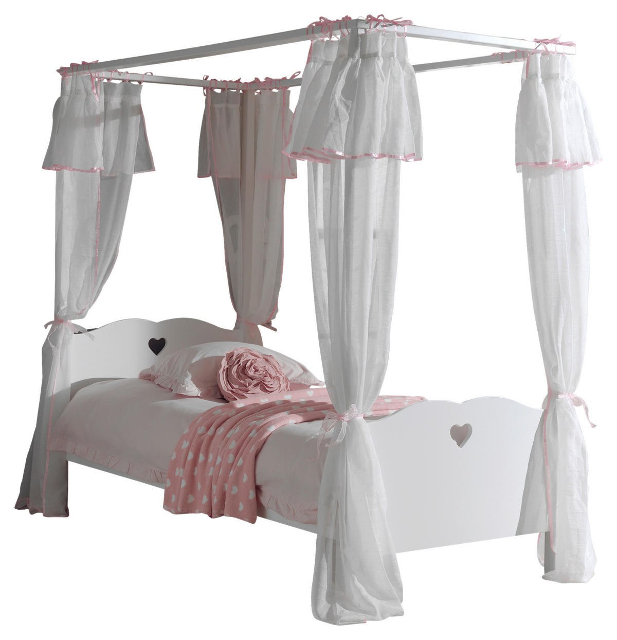HIMMELBETT 90/200 cm  in Weiß  - Weiß, KONVENTIONELL, Textil (90/200cm) - MID.YOU