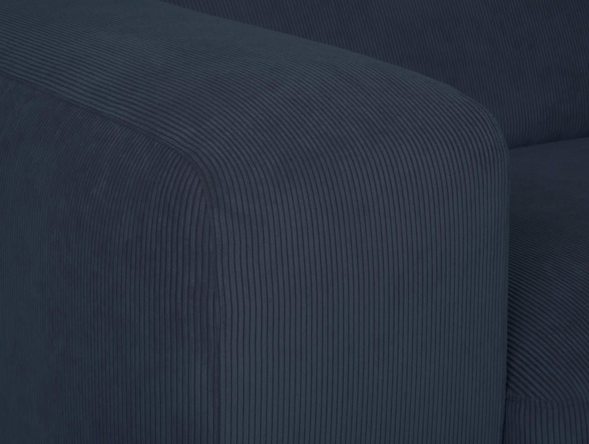 HÖRNSOFFA i manchester blå  - blå/svart, Design, textil/plast (252/170cm) - MID.YOU