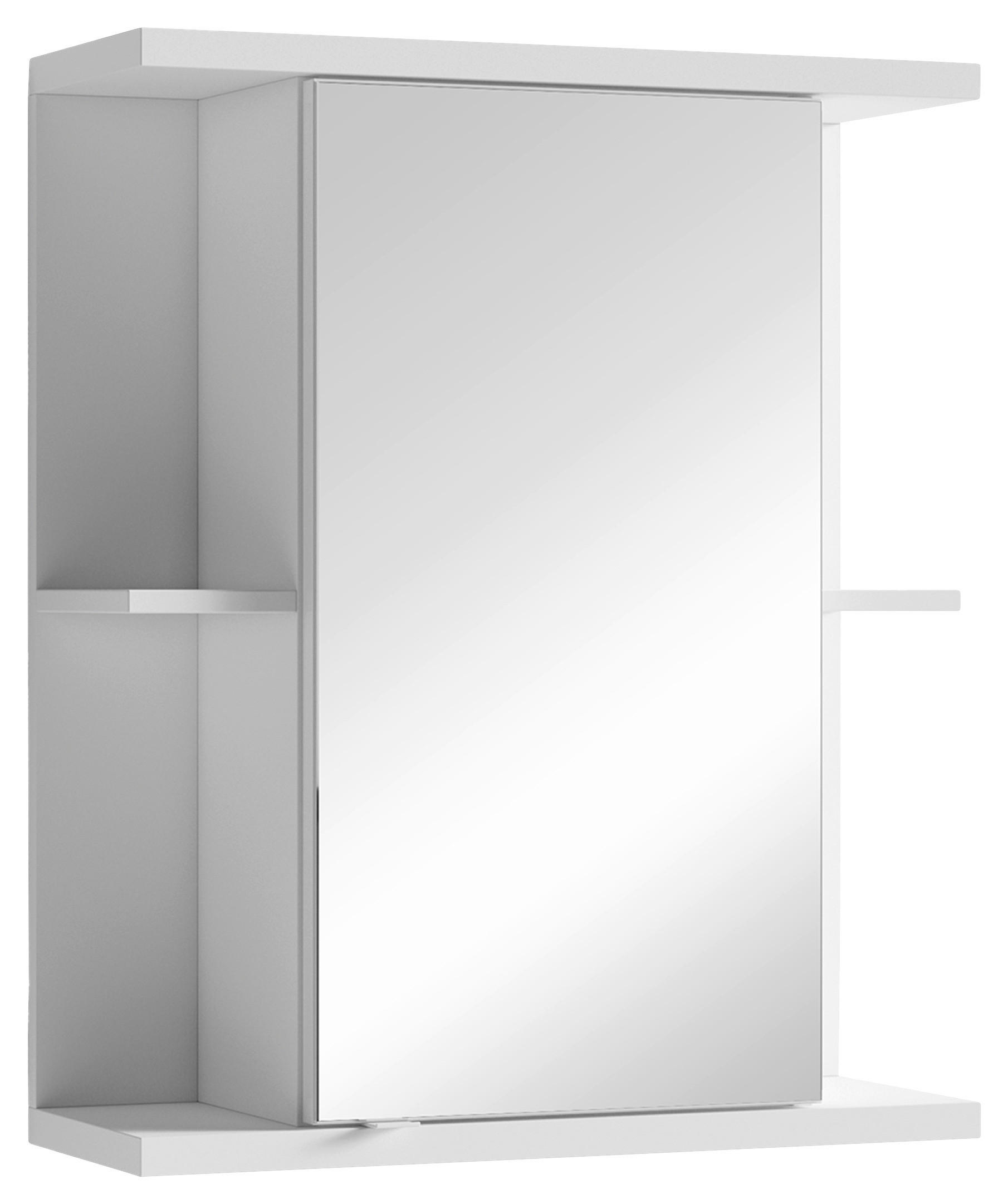 SPIEGELSCHRANK 60/70/25 cm  - Chromfarben/Weiß, MODERN, Glas/Holzwerkstoff (60/70/25cm) - MID.YOU