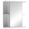 SPIEGELSCHRANK 60/70/25 cm  - Chromfarben/Weiß, MODERN, Glas/Holzwerkstoff (60/70/25cm) - MID.YOU