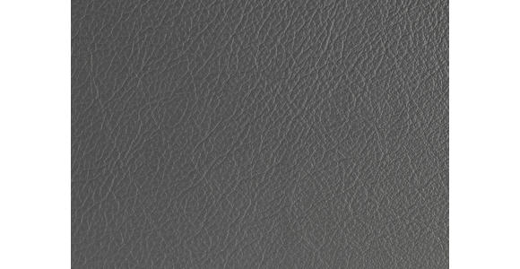 OTTOMANE Palermo in Echtleder Dunkelgrau  - Dunkelgrau/Beige, Design, Leder/Holz (114/92/165cm) - Dieter Knoll