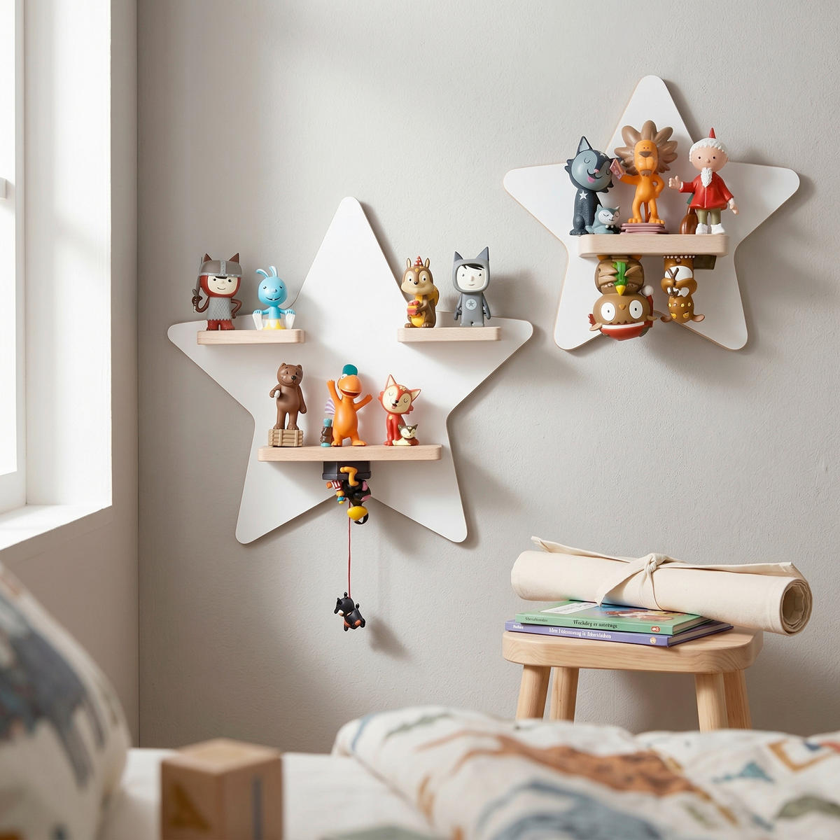 KINDERREGAL  - Weiss, Modern, Holzwerkstoff (33/33/5cm) - Livetastic