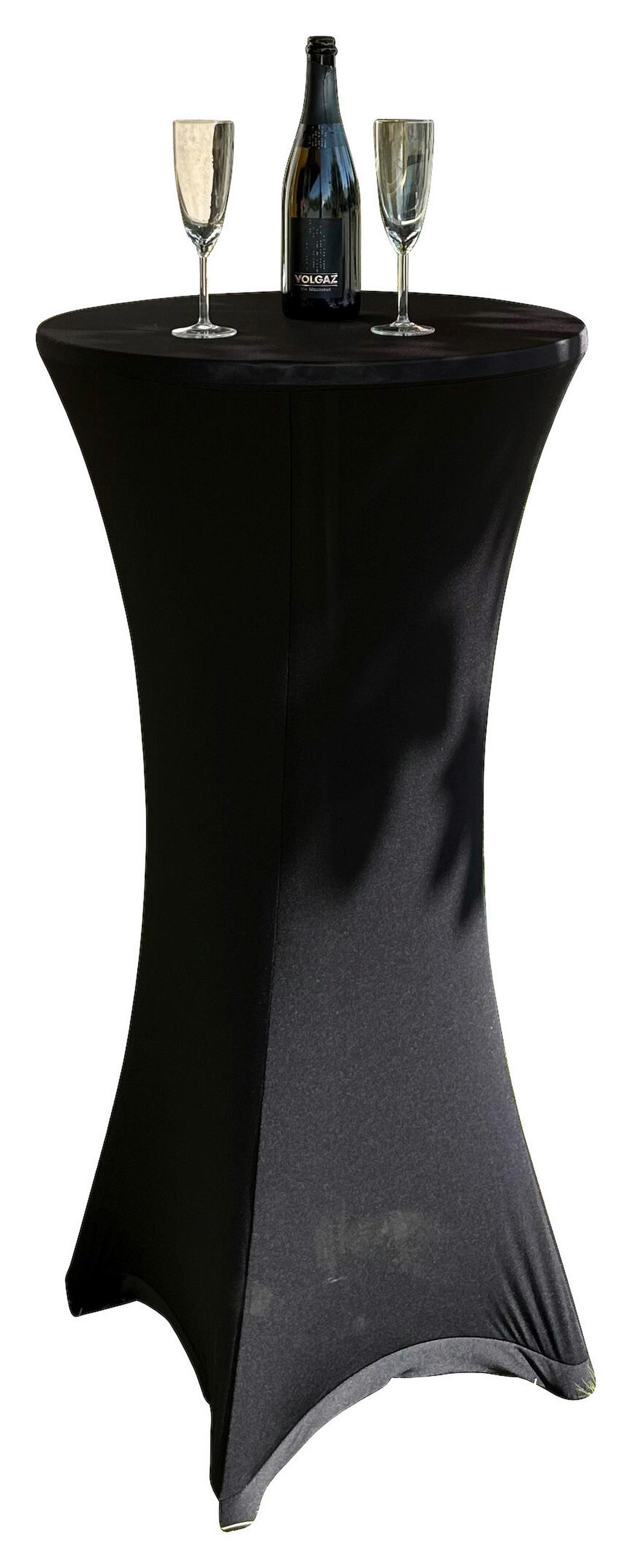 BISTROTISCH Textil  - Anthrazit, Basics, Textil (60-65/120cm)
