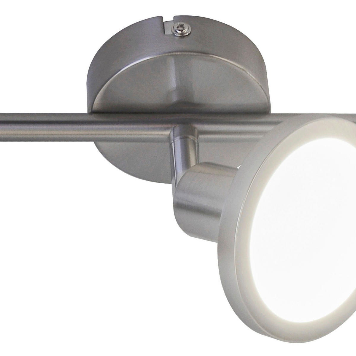 LED-STRAHLER 8/15,6 cm   - Nickelfarben, Design, Metall (8/15,6cm) - Globo