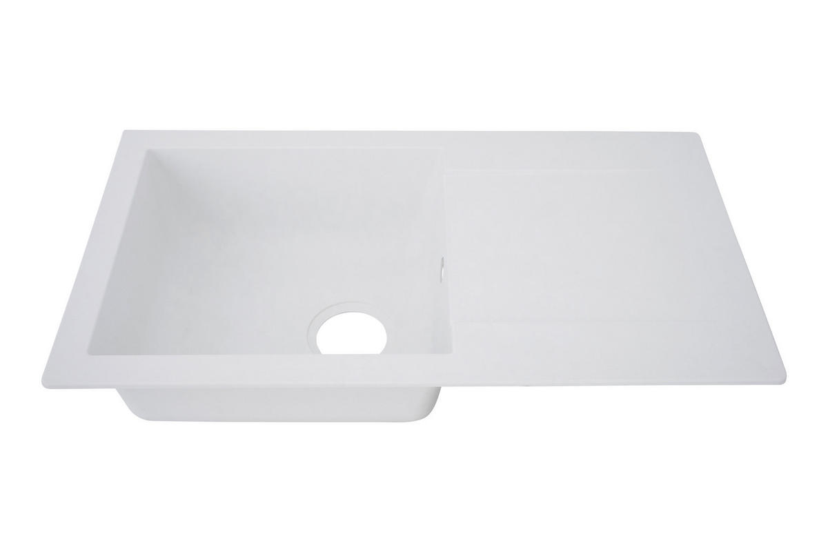 DISKHO 1712DENVER78X44W  - vit, Trend, glas/plast (78/17/43,5cm) - Respekta